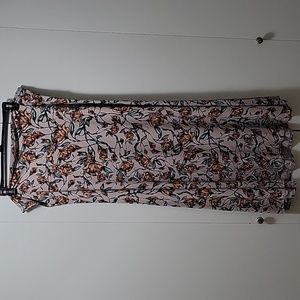 ✔️LuLaRoe Floral Maxi Skirt - Pink and Orange Sherbert